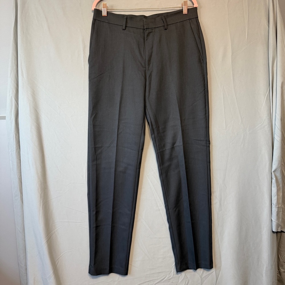 Reaction Kenneth Cole Mens Dress Pants Size 32x32 Grey Office Event Career Work